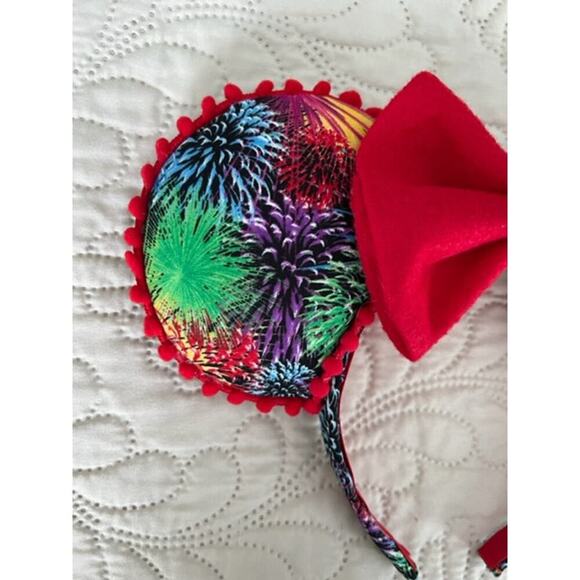 Disney Fireworks Castle Handmade Minnie Ears - Picture 3 of 5